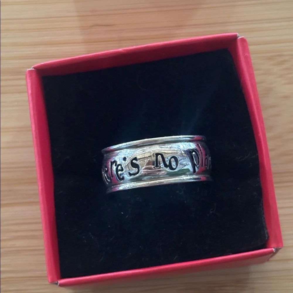 Sterling Silver 925 The Wizard of Oz “There’s No Place Like Home” Band Ring - Picture 10 of 14